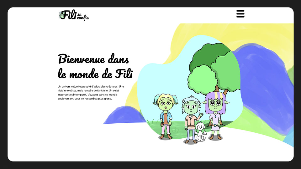 Fili se confie - Site web